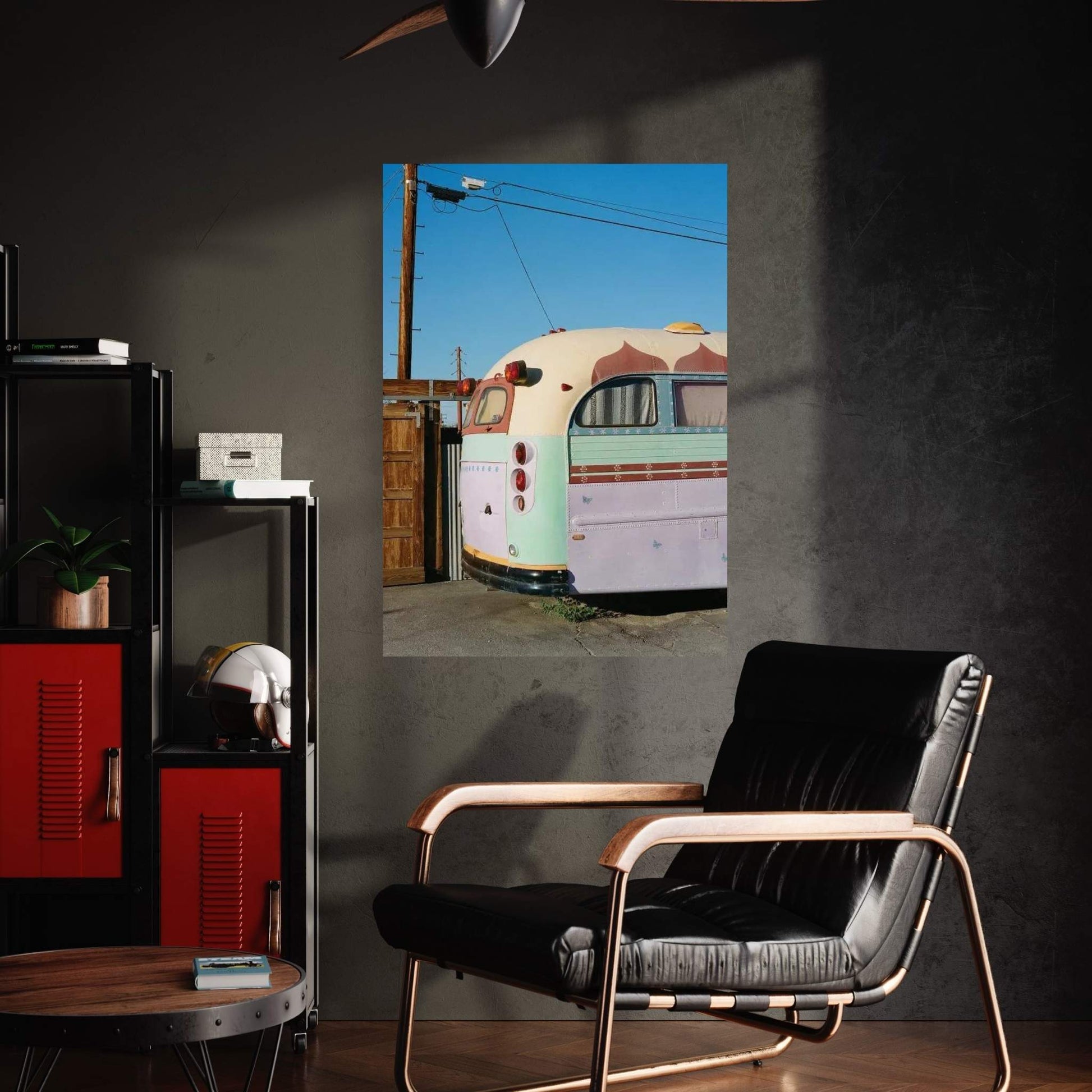 Joshua Tree Bus On Film Canvas Wall Art - Y Canvas