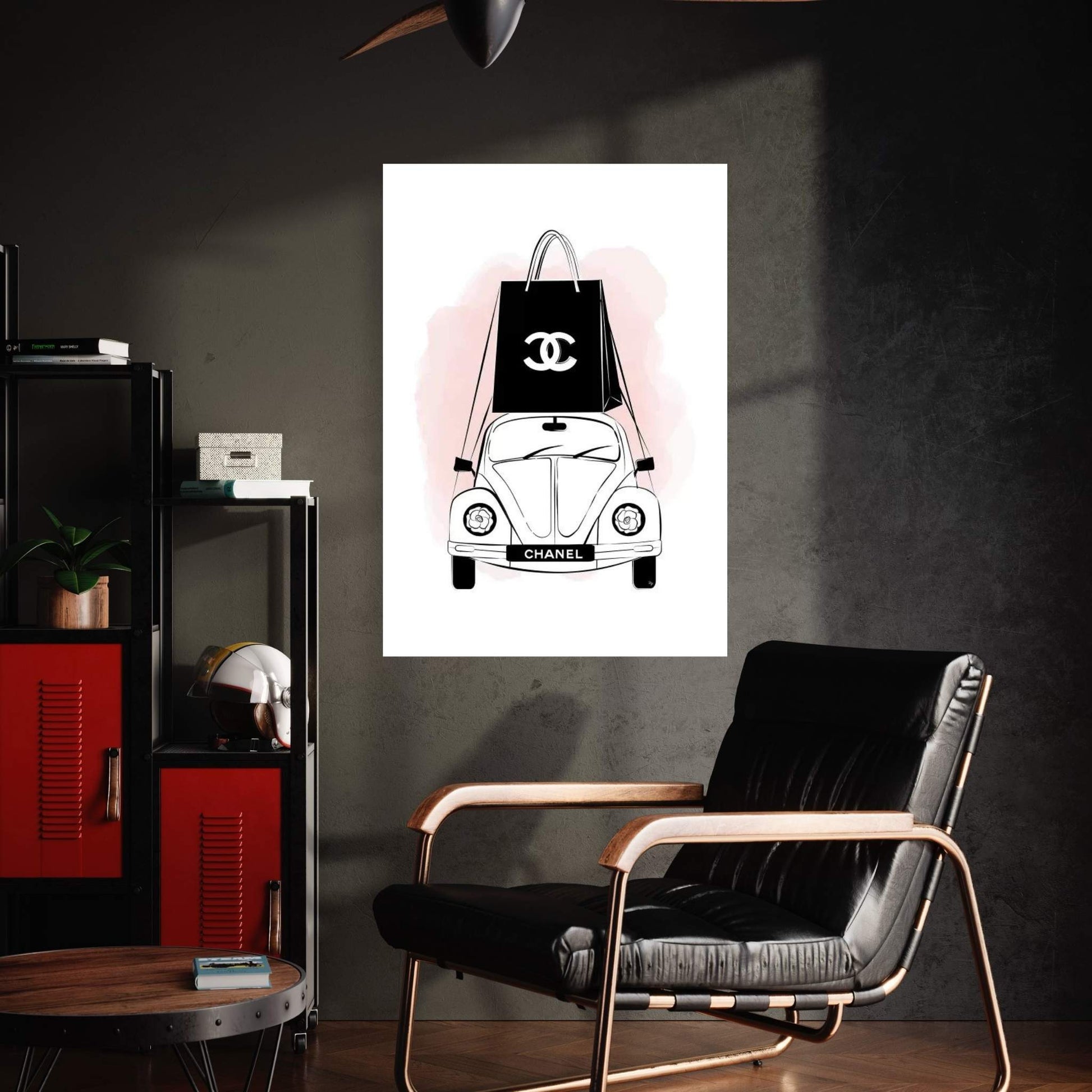 Chanel Car Canvas Wall Art - Y Canvas