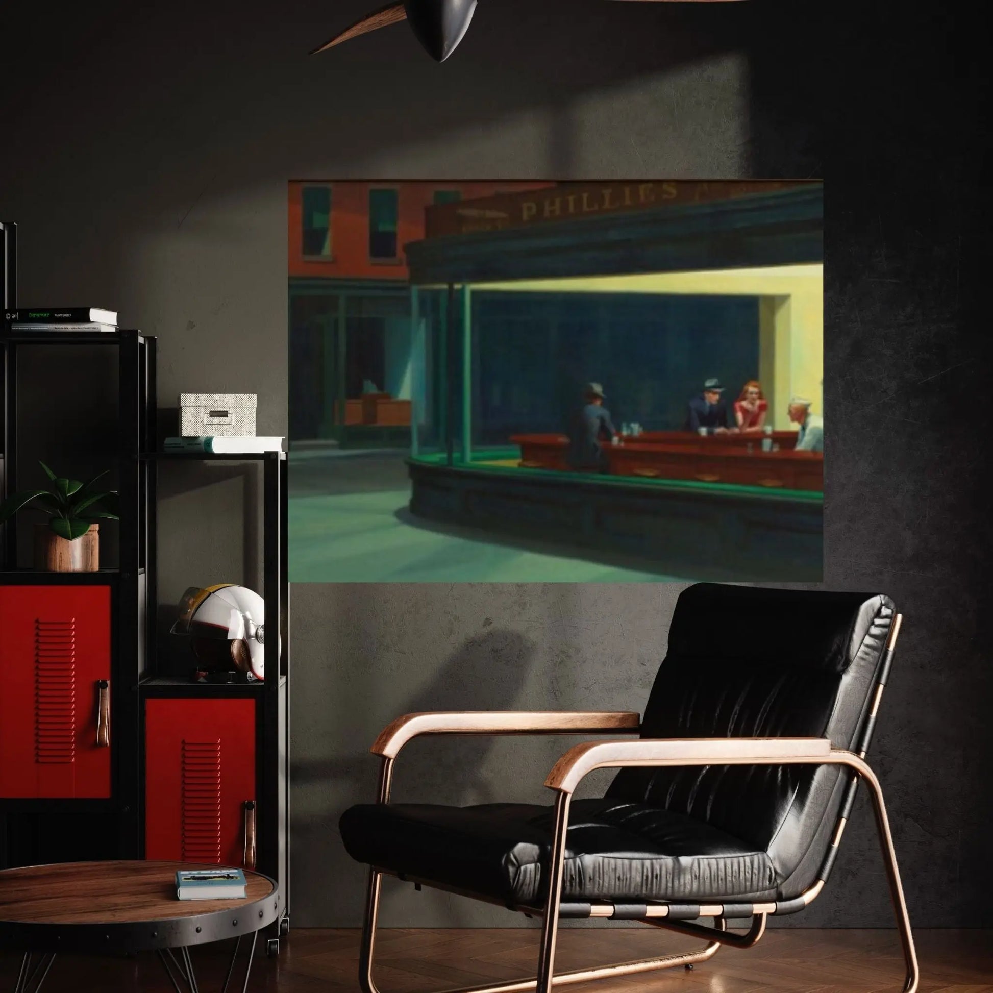 Edward Hopper : Nighthawks (1942) Canvas Wall Art Print Poster - Y Canvas