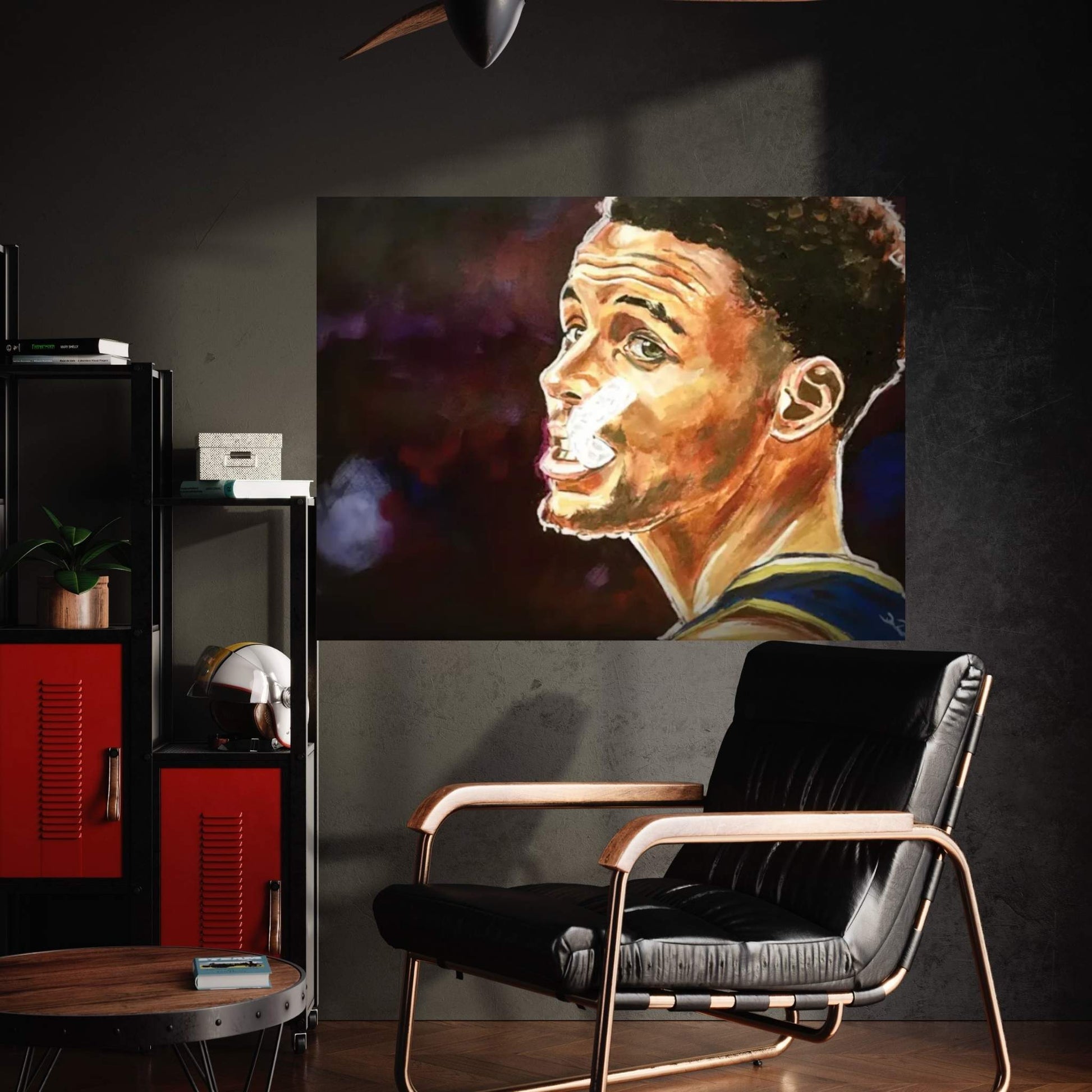 Steph Mouthpiece Canvas Wall Art - Y Canvas