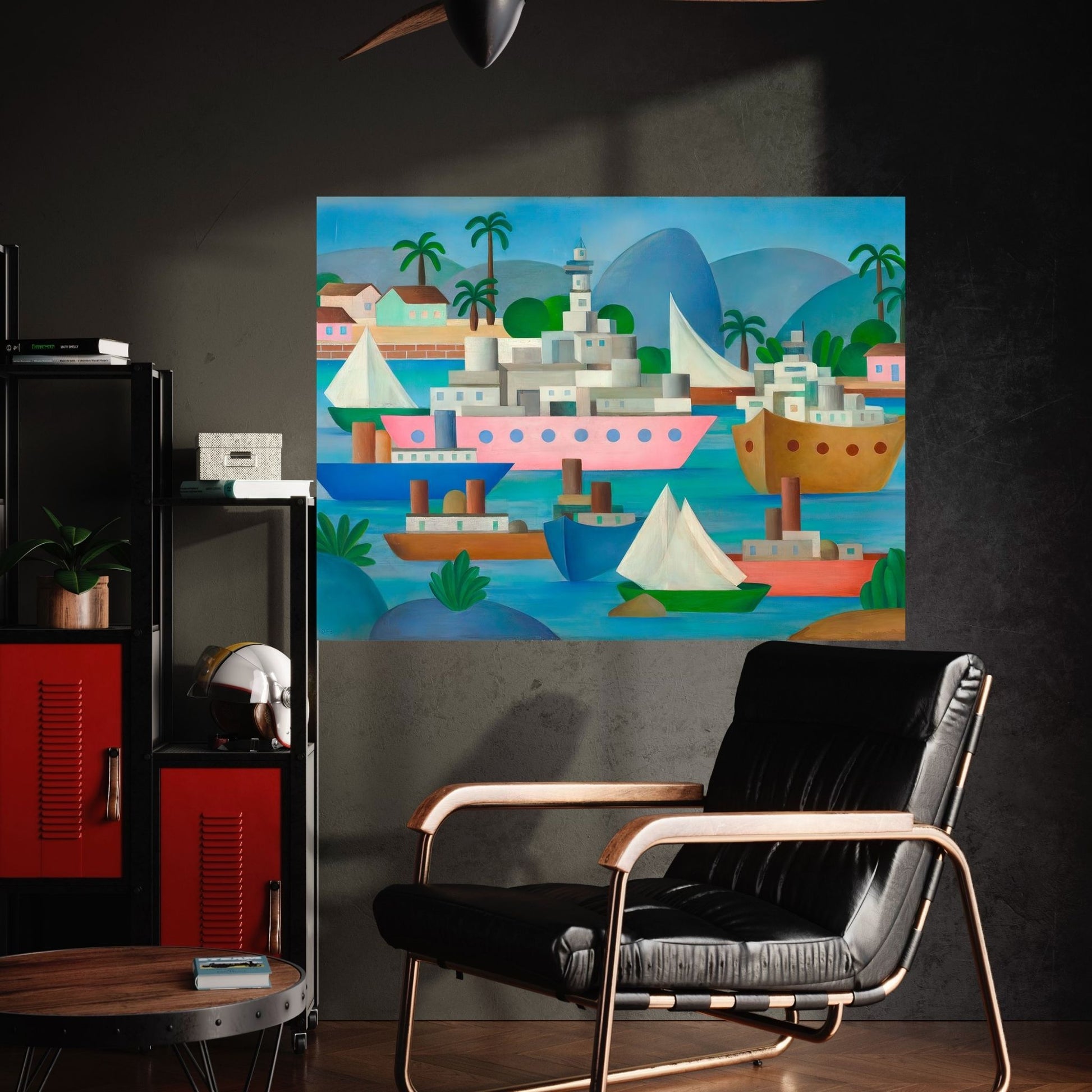 Tarsila do Amaral ''Port I ''Canvas Wall Art - Y Canvas