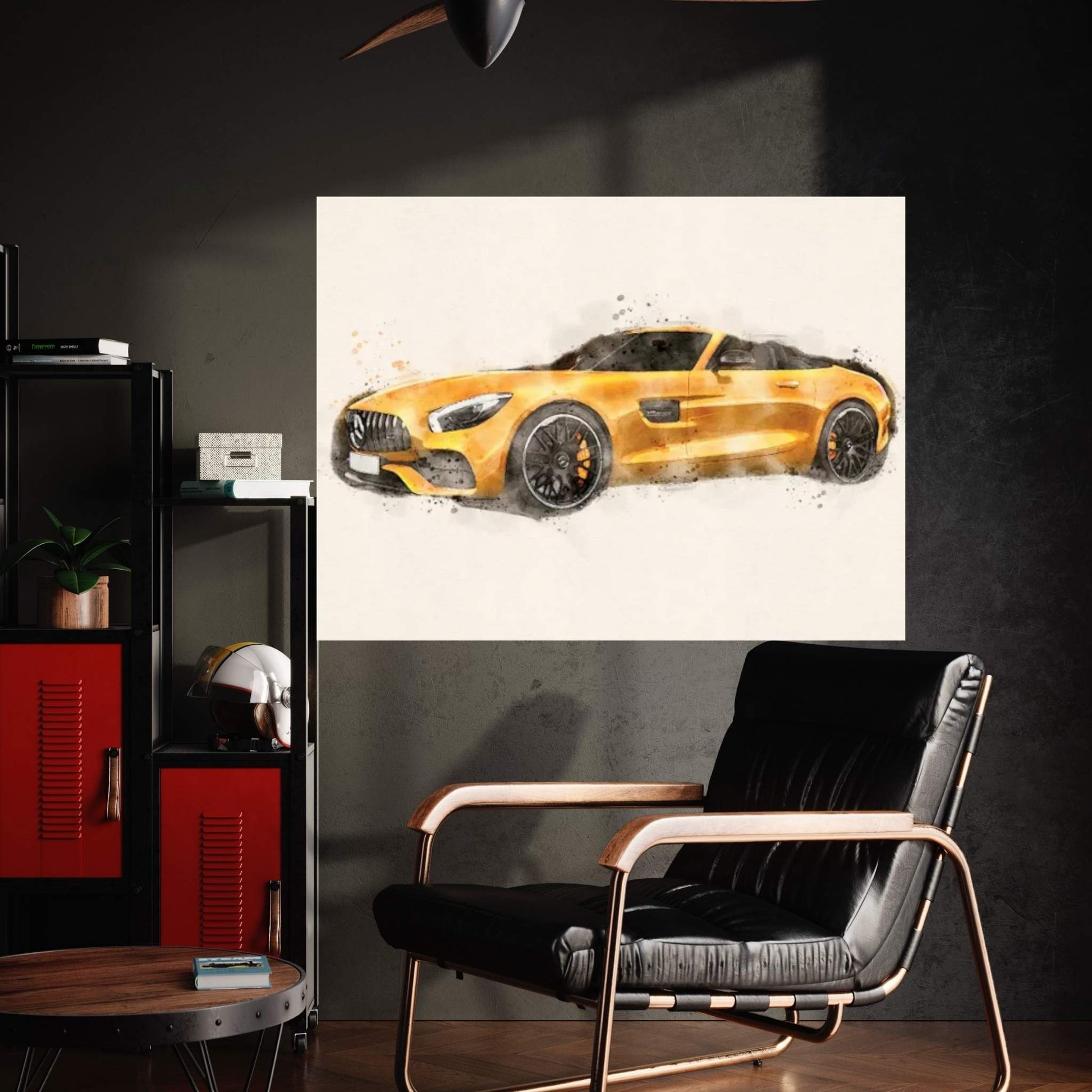 Mercedes AMG GTS Canvas Wall Art - Y Canvas