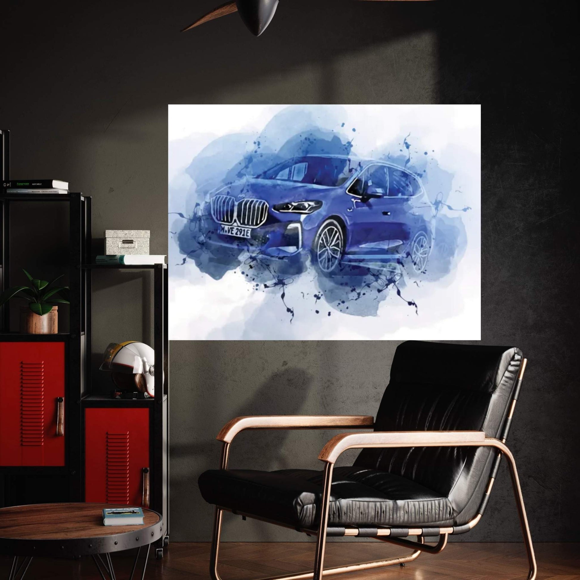 BMW 230E Xdrive Active Tourer M Sport 2021 Canvas Wall Art - Y Canvas