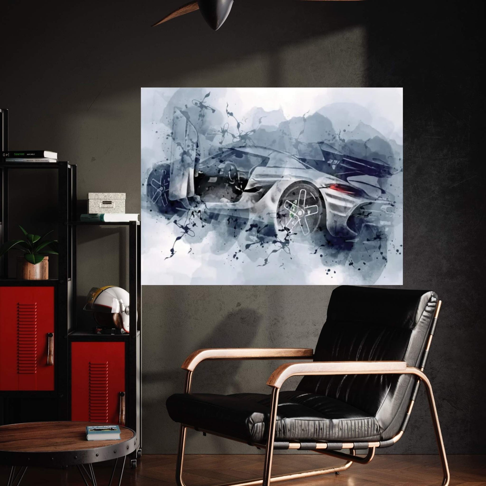 Koenigsegg Jesko Hypercar Exterior Canvas Wall Art - Y Canvas