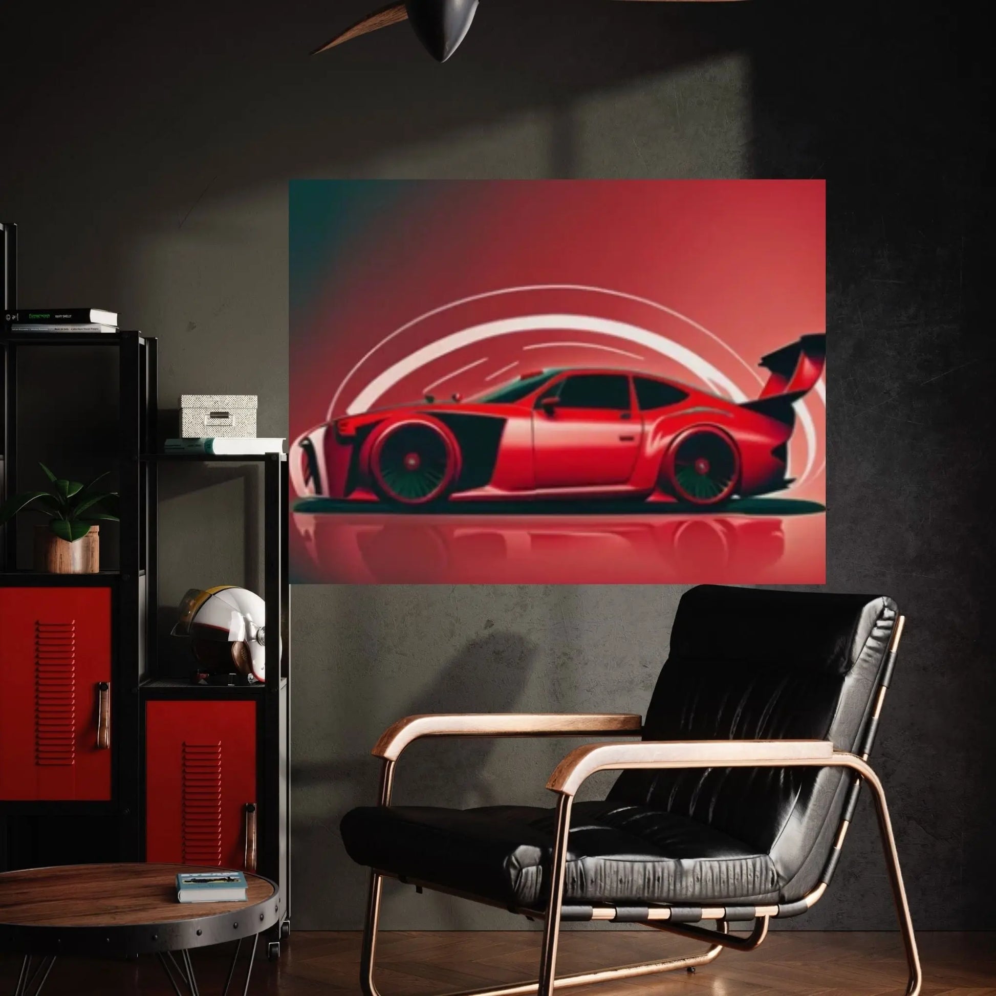 Red Sport Cars Canvas Wall Art Poster Print, Supercar Wall Art - Y Canvas
