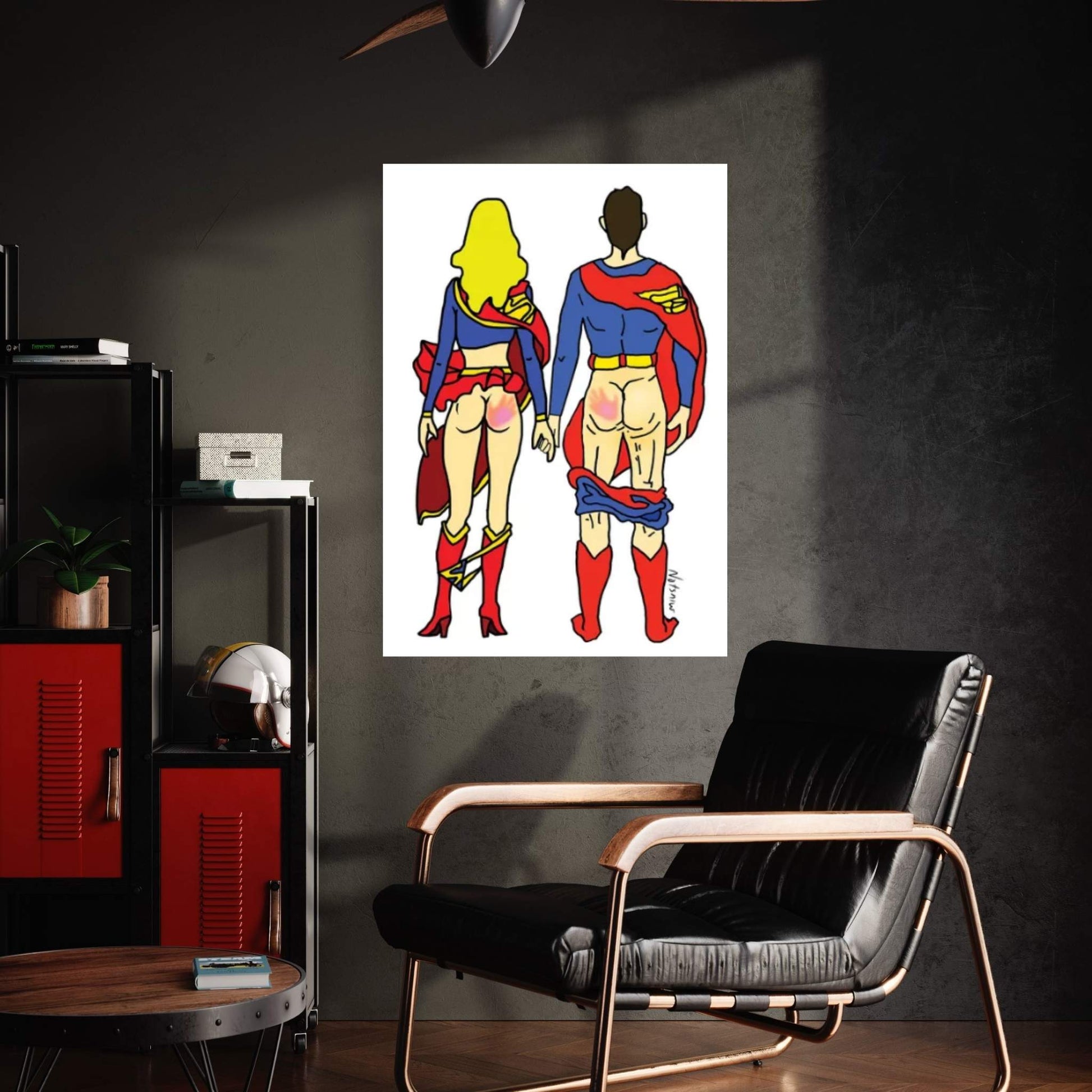 Hero Butt Lovers Are Super Canvas Wall Art - Y Canvas