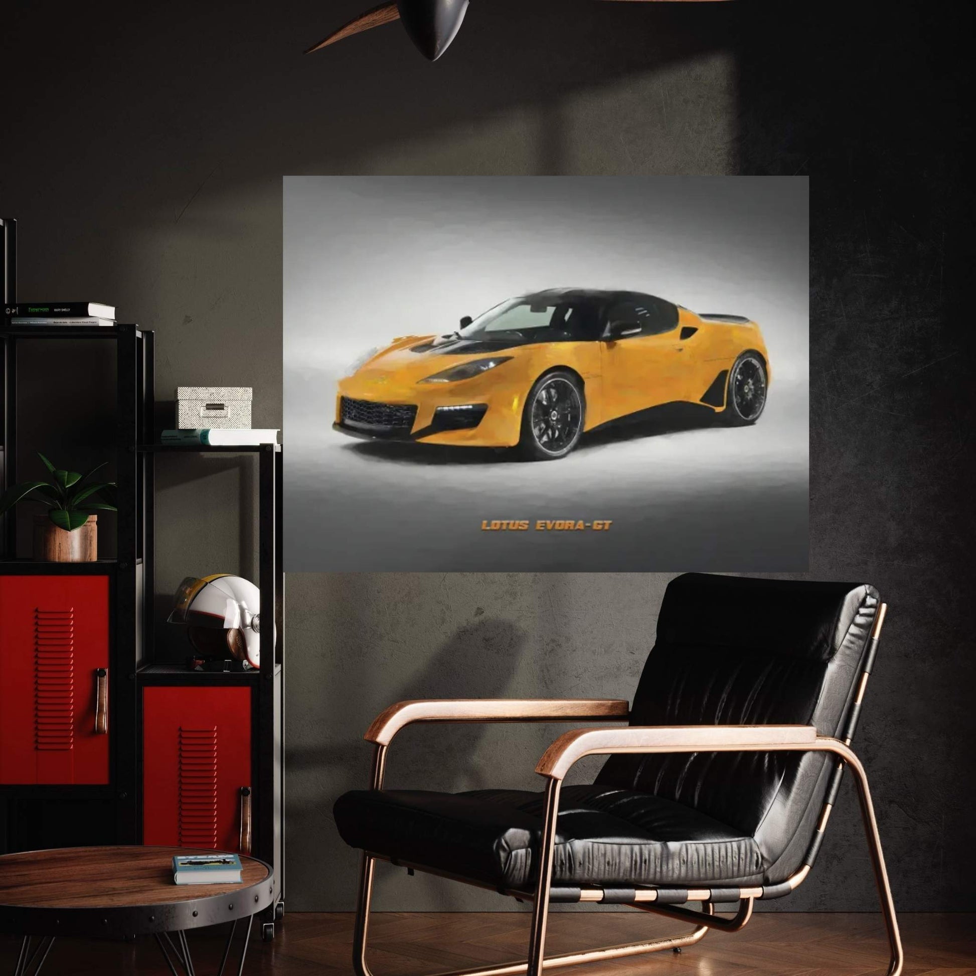 Lotus 2020 Evora GT In Watercolor Canvas Wall Art - Y Canvas