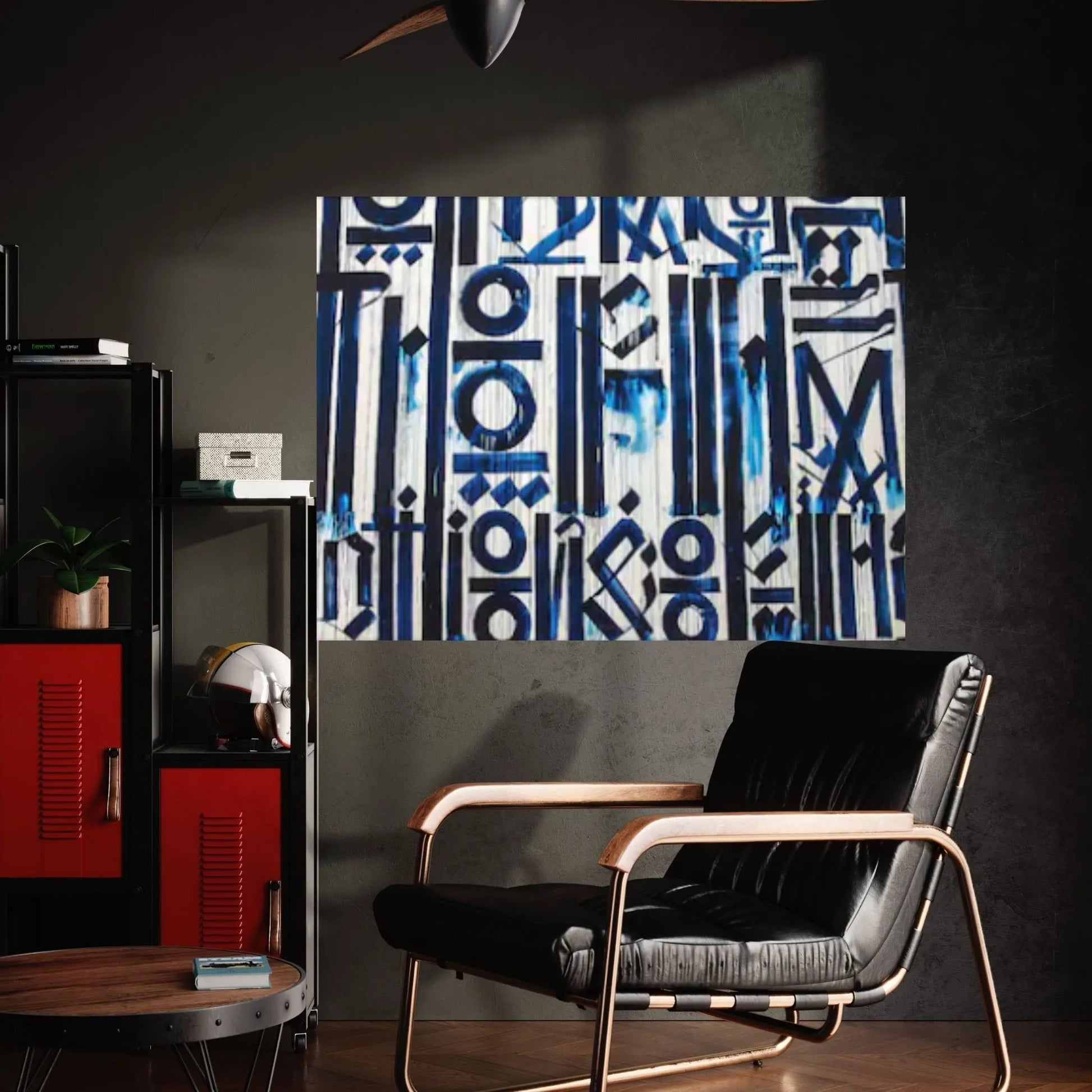 Abstract Retna Wall Art Graffiti American Black & White Reproduction Painting Wall Art - Y Canvas