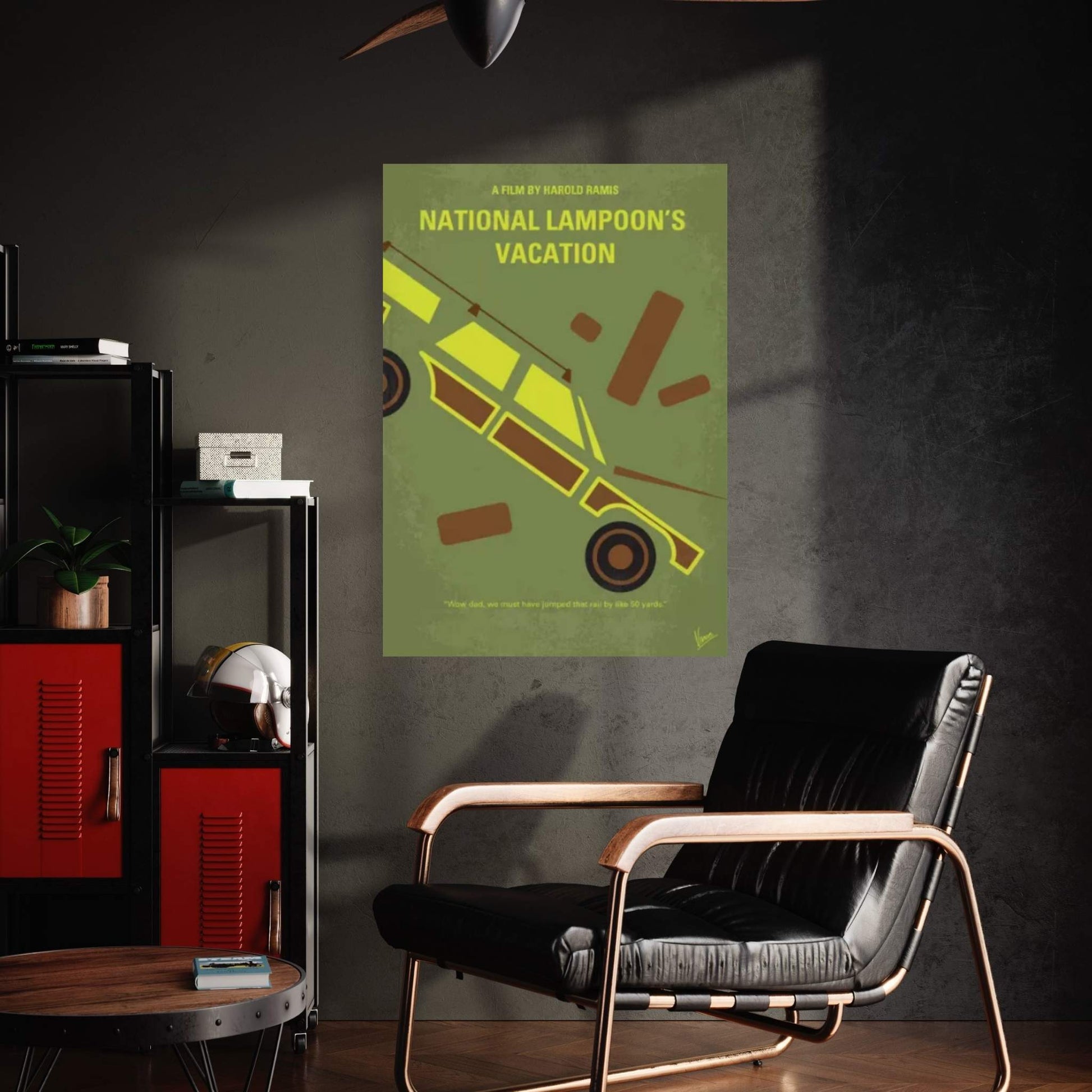 National Lampoon's Vacation Minimal Movie Poster Canvas Wall Art - Y Canvas