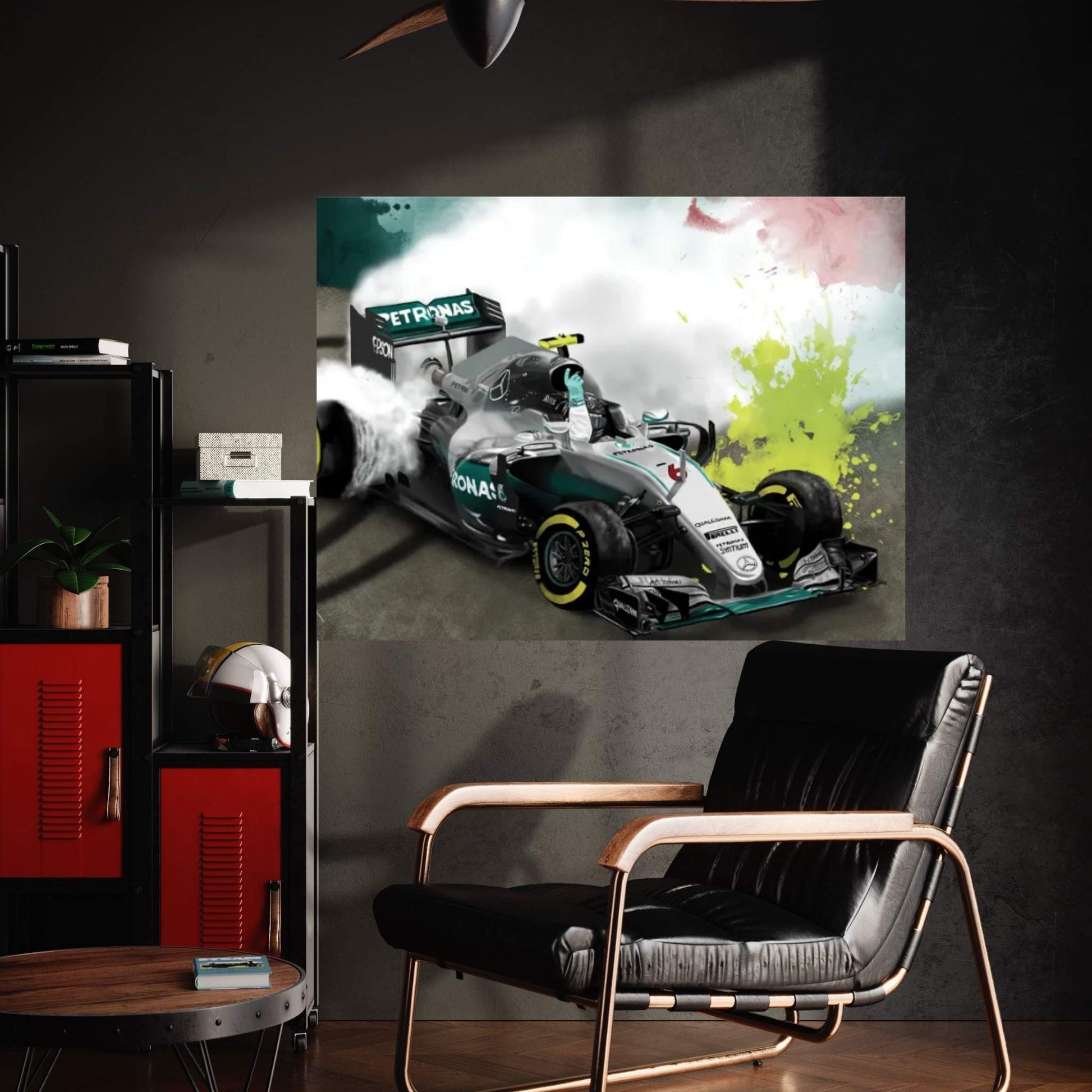 Nico Rosberg Title Win Canvas Wall Art - Y Canvas