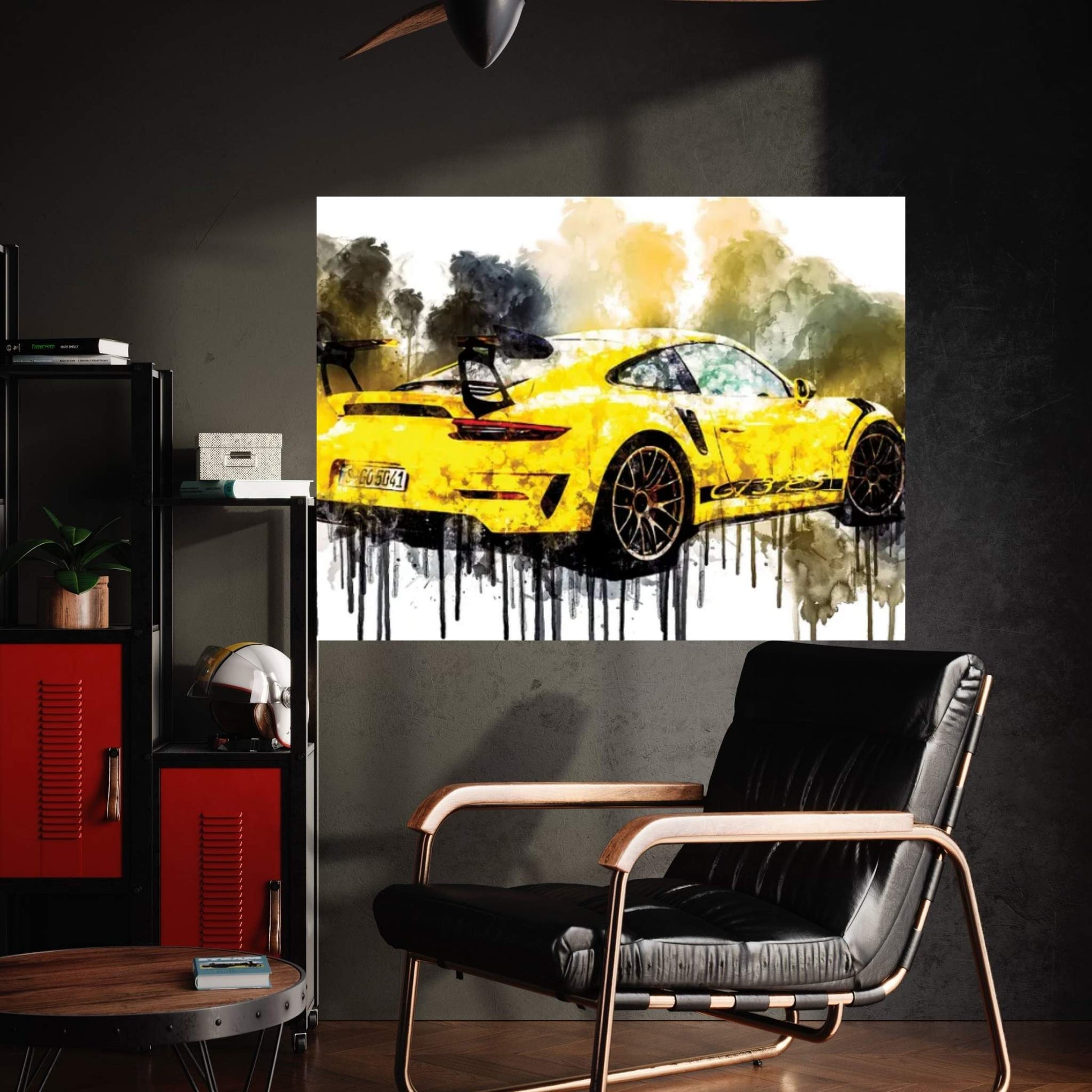 Car 2018 Porsche 911 GT3 RS Weissach Package Canvas Wall Art - Y Canvas