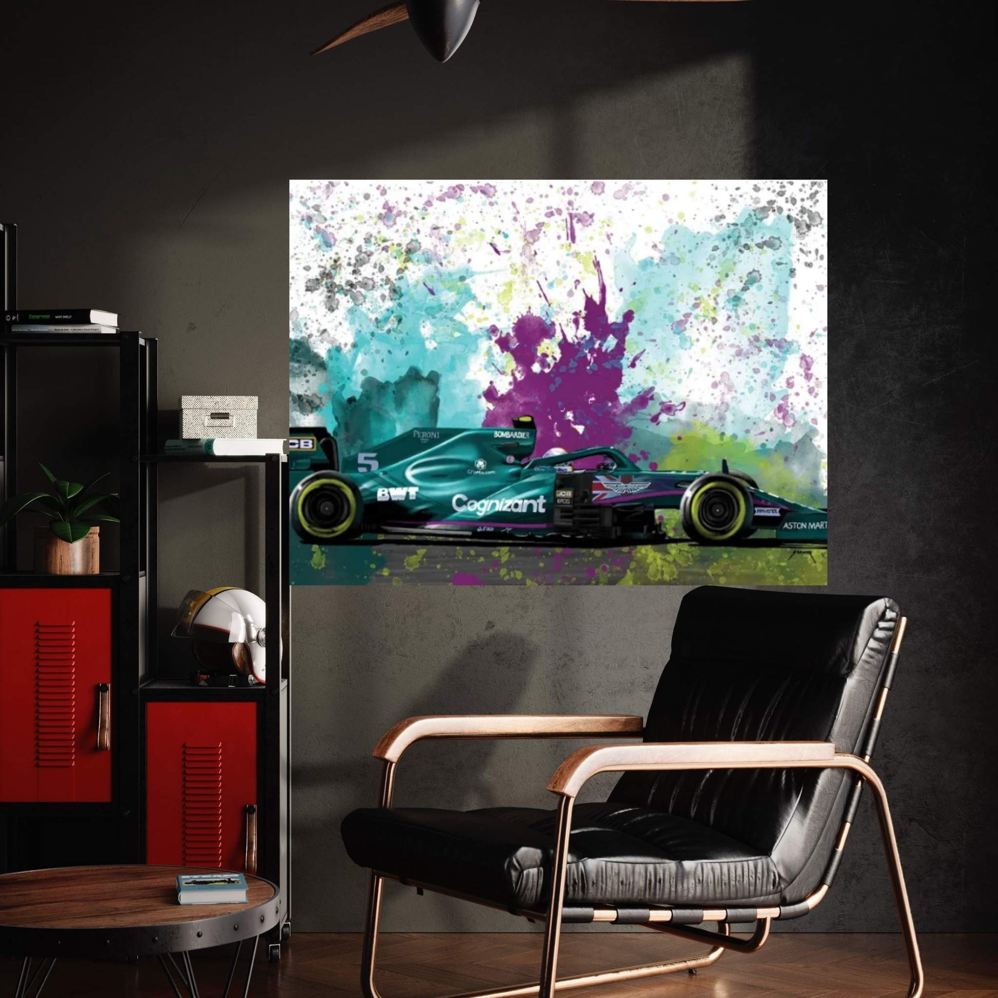 Russel's Racecar Canvas Wall Art - Y Canvas
