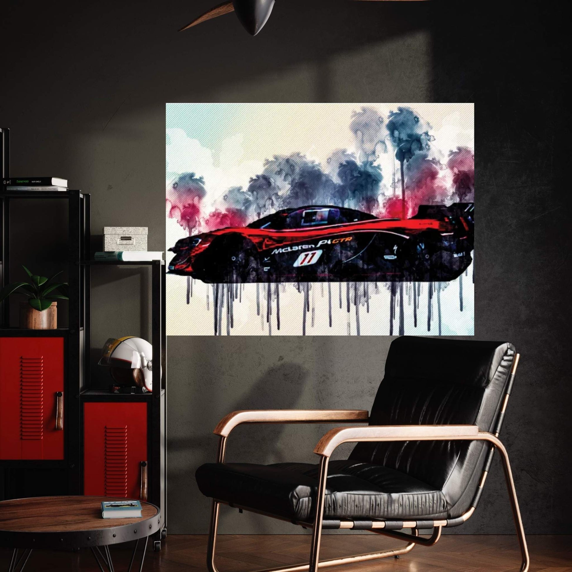 Mclaren P1 Gtr 2021 Side View Exterior Hypercar Tuning P1 British Sports Cars Canvas Wall Art - Y Canvas