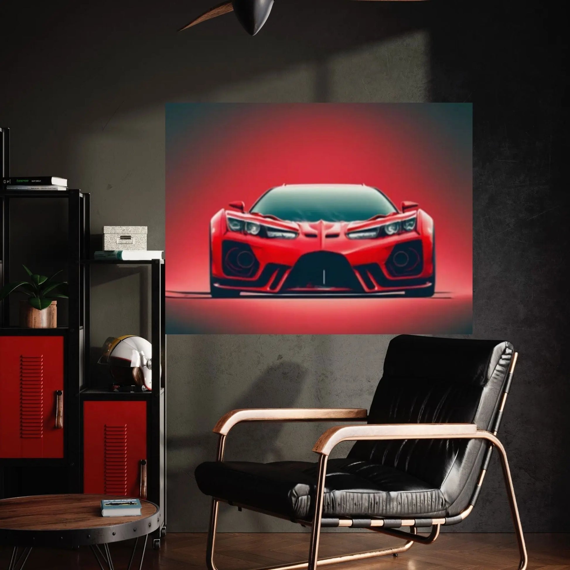 Red Sport Cars Canvas Wall Art Poster Print, Supercar Wall Art - Y Canvas
