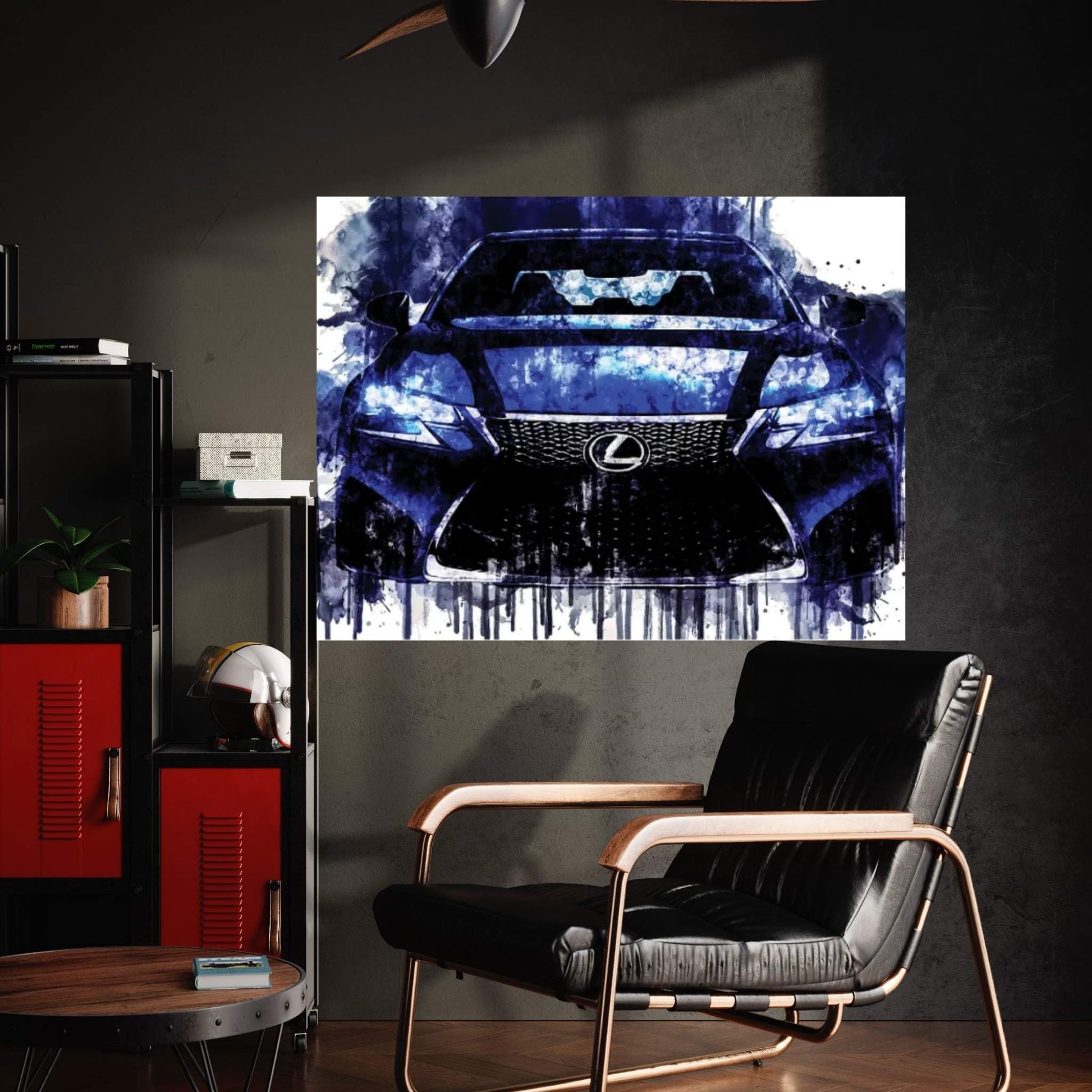 Car 2017 Lexus GS F Luxury Sedan Canvas Wall Art - Y Canvas