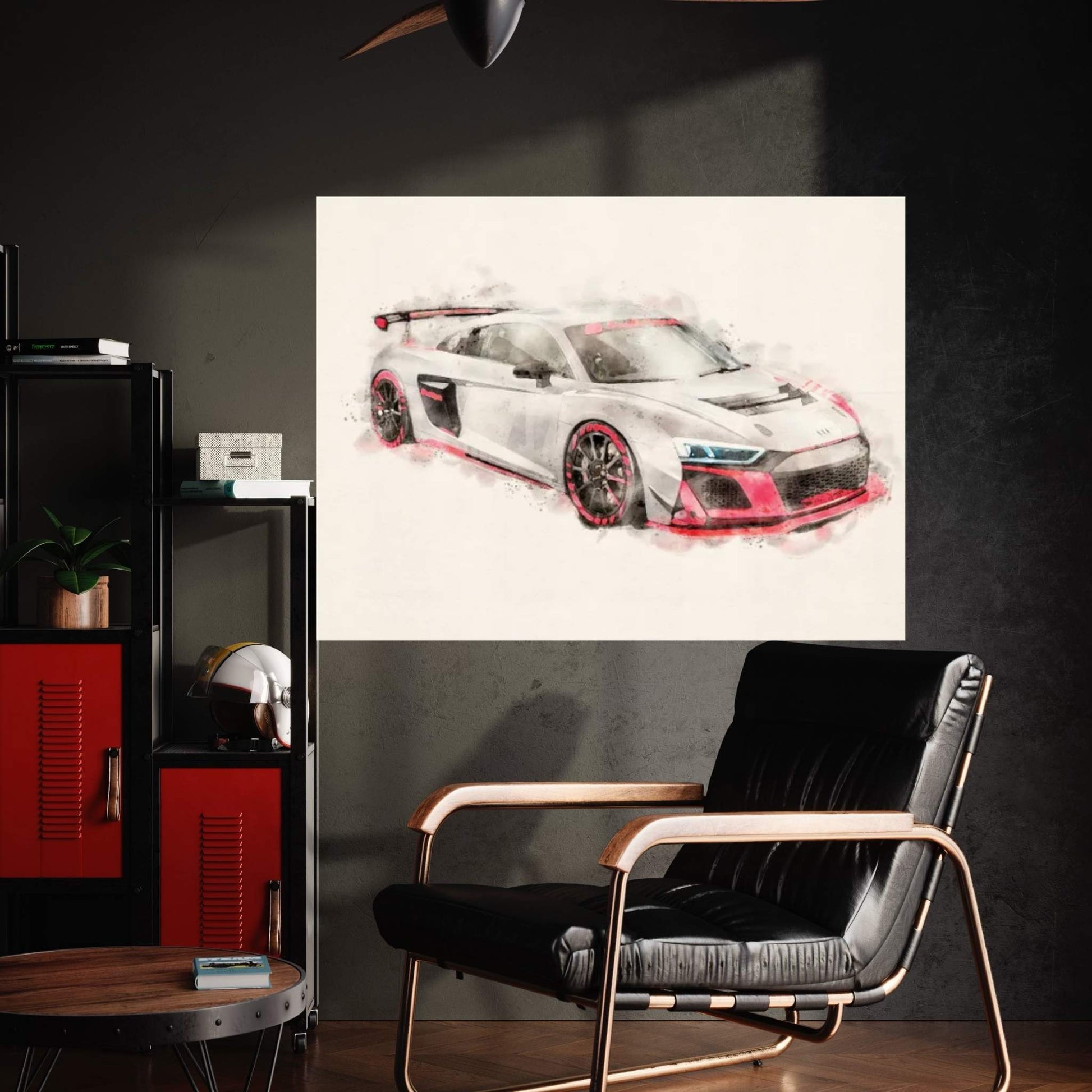 Audi Tuning R8 LMS GT4 Canvas Wall Art - Y Canvas