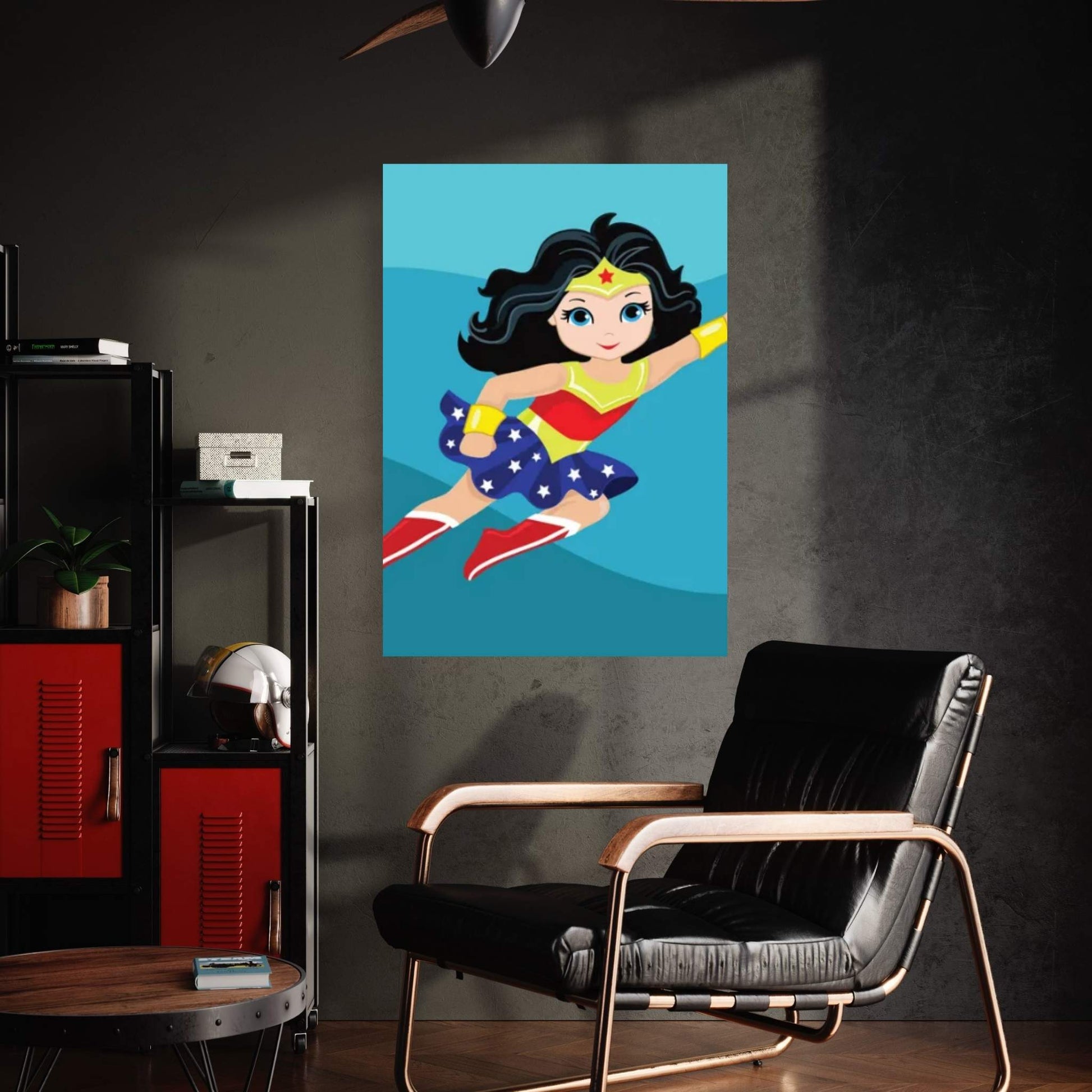 Wonder Women In Flight Canvas Wall Art - Y Canvas