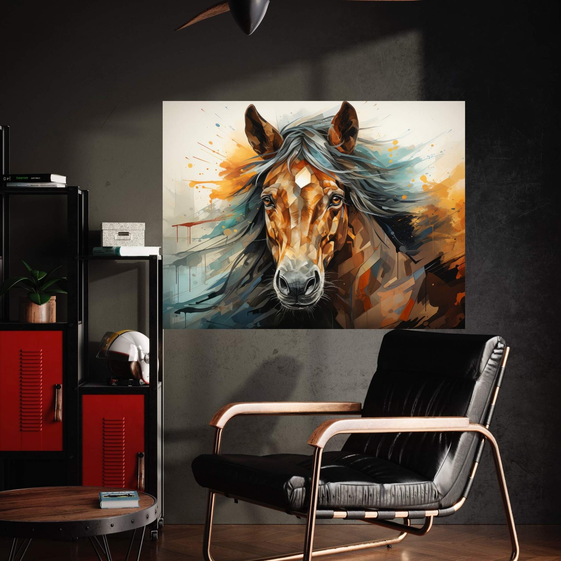 Beautiful Brown Horse Canvas Wall Art , Animal Wall Art - Y Canvas
