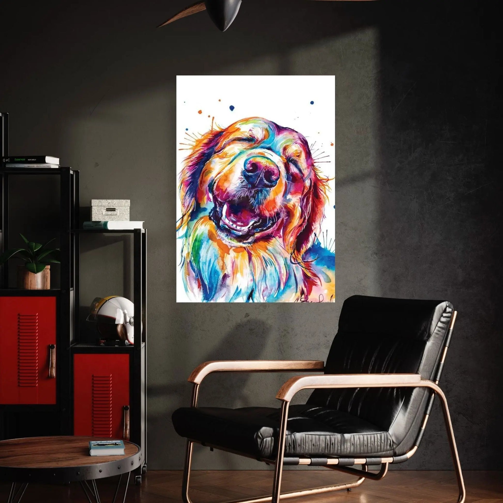 Golden Smile Canvas Wall Art - Y Canvas