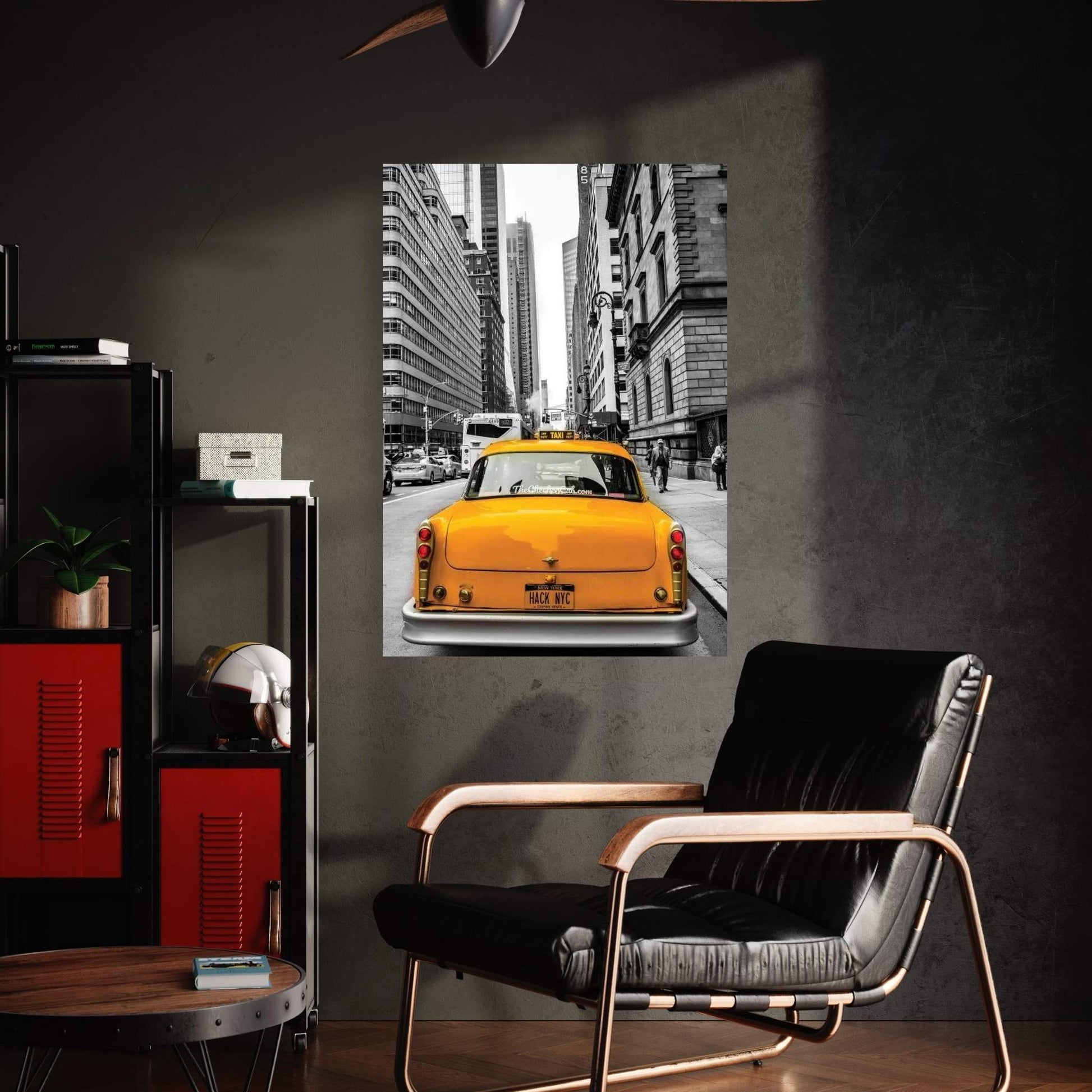 Checker In NYC Canvas Wall Art - Y Canvas