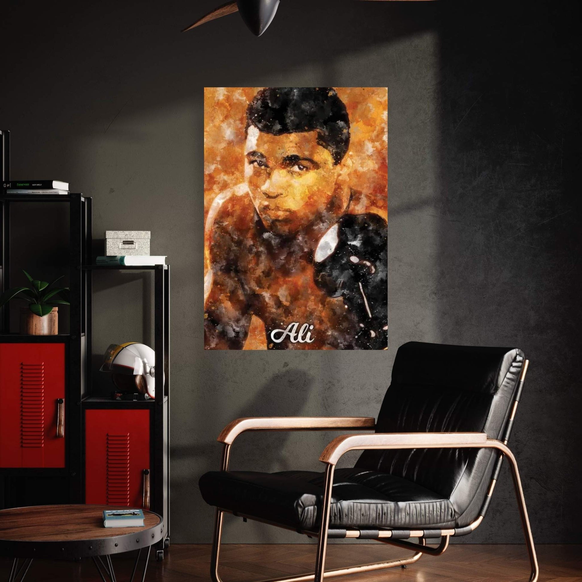 Ali Watercolor Canvas Wall Art - Y Canvas