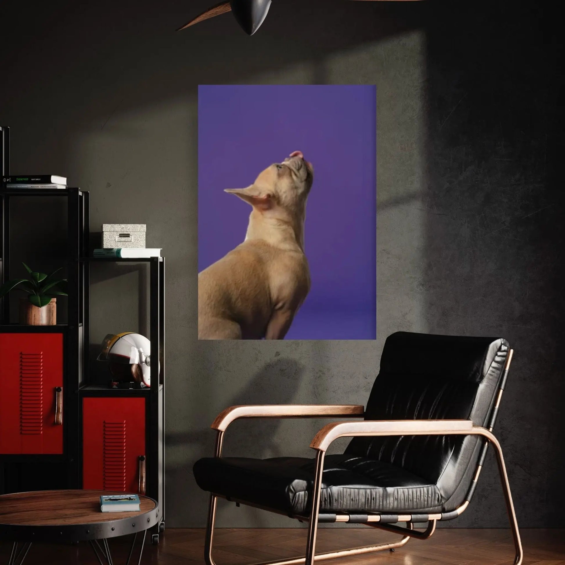 Coat Dog Canvas Print Wall Art Animal Print Fanny Retro Art Print Canvas Wall Decor Home Pop Art - Y Canvas