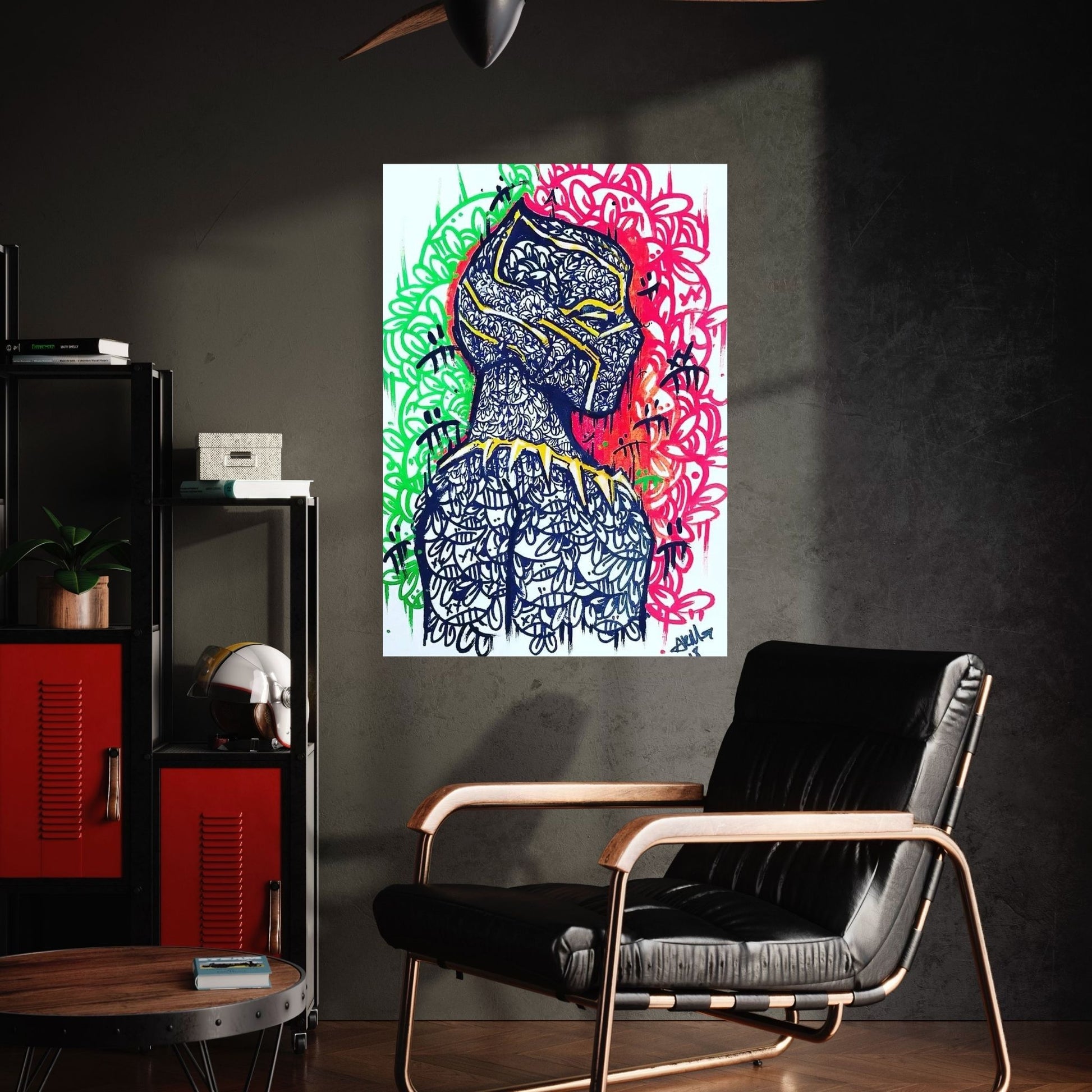 Black Panther Canvas Wall Art - Y Canvas