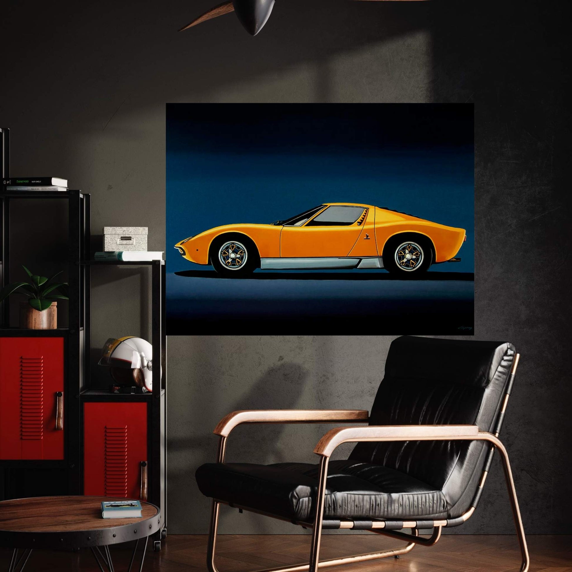 Lamborghini Miura 1966 Canvas Wall Art - Y Canvas