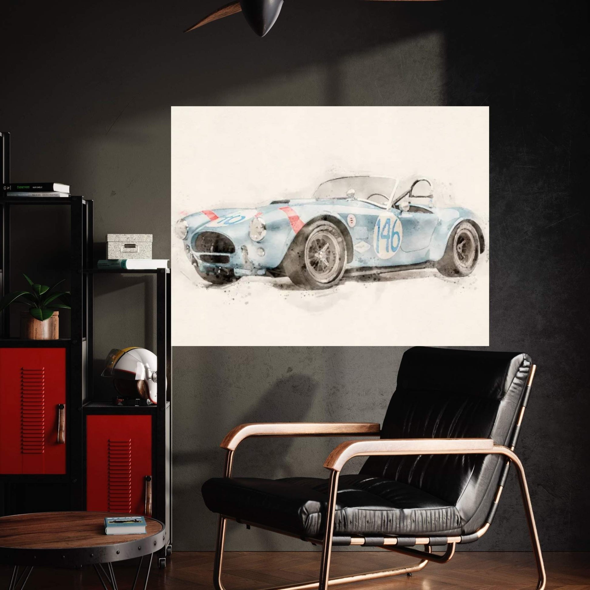 Shelby Super V II Canvas Wall Art - Y Canvas