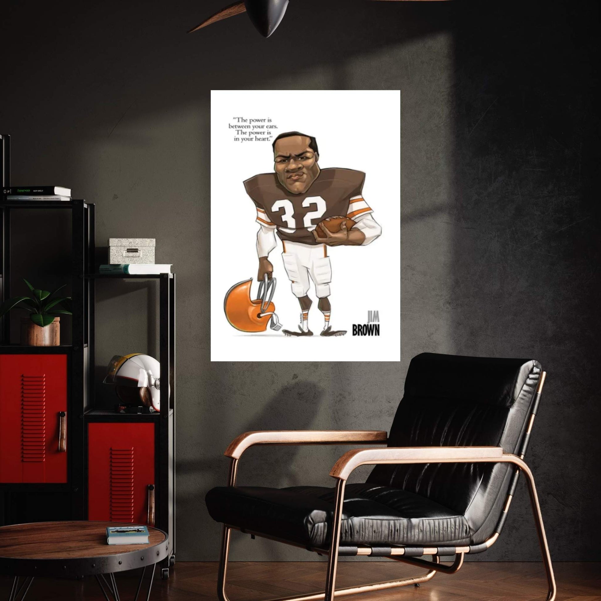 Jim Brown Canvas Wall Art - Y Canvas