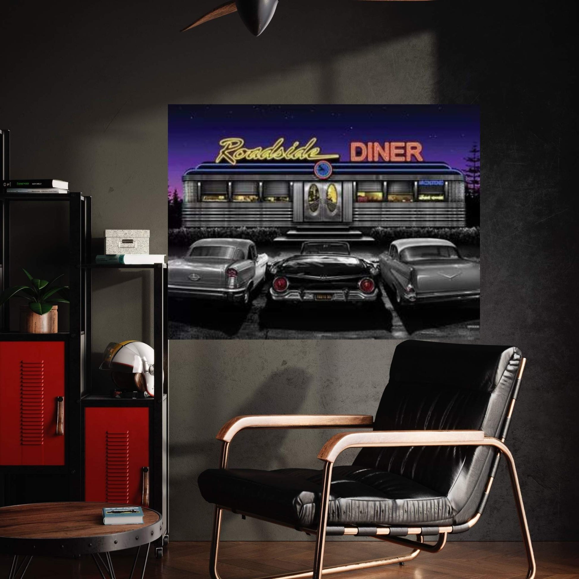 Roadside Diner II Canvas Wall Art - Y Canvas