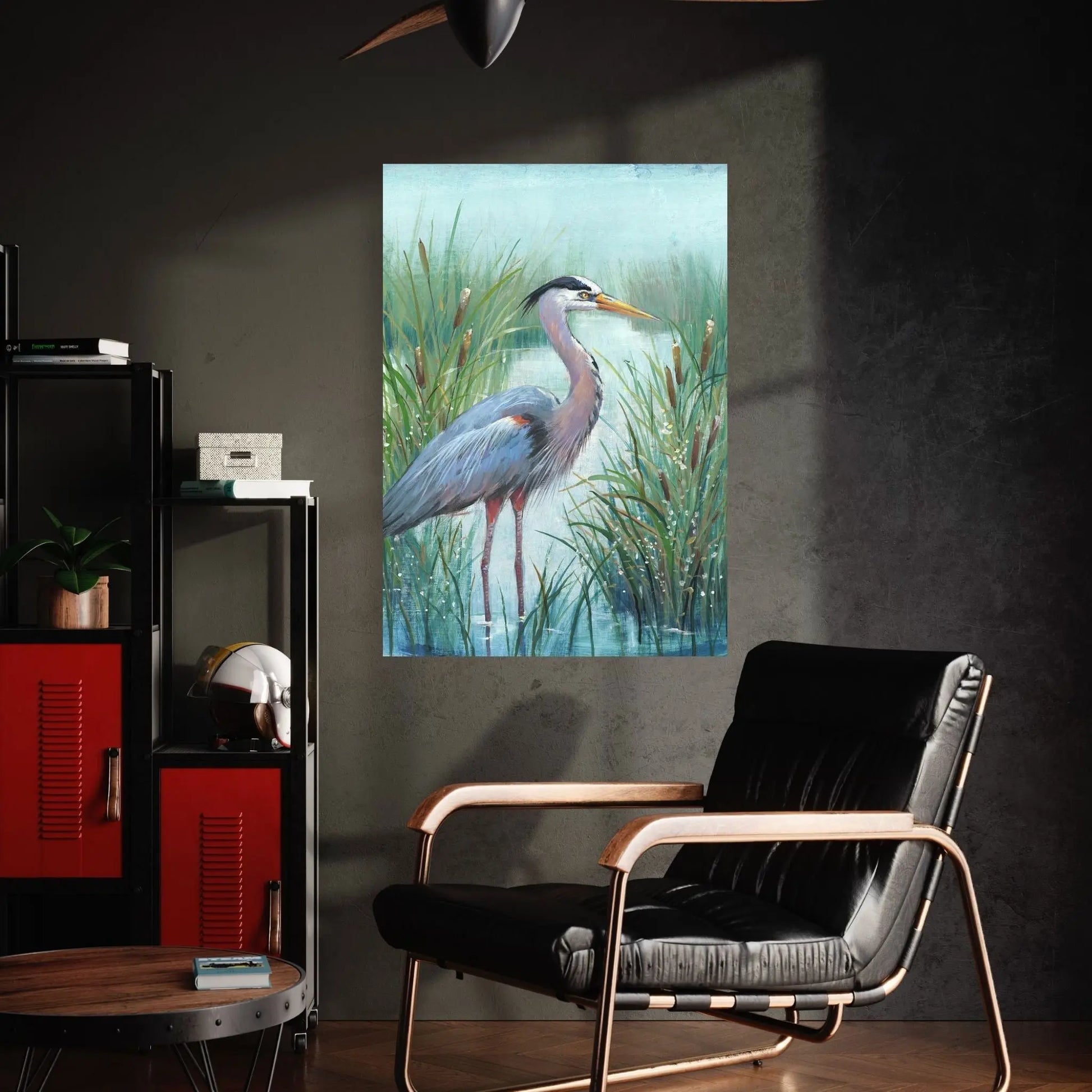 Marsh Heron I Canvas Wall Art - Y Canvas