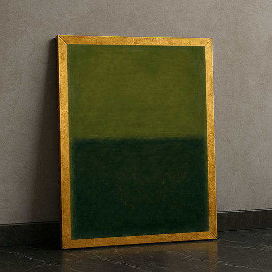 Mark Rothko Olive And Dark Green Canvas Wall Art