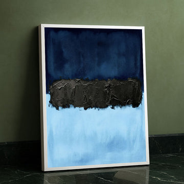 Mark Rothko Navy And Light Blue Canvas Wall Art