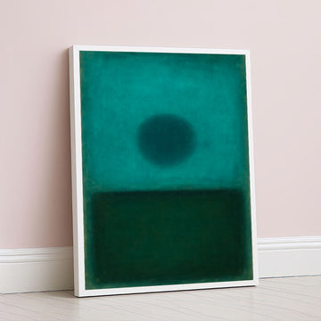 Mark Rothko Inspired Teal Color Field Canvas Wall Art
