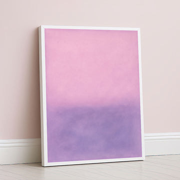 Rothko Inspired Pink And Purple Gradient Canvas Wall Art