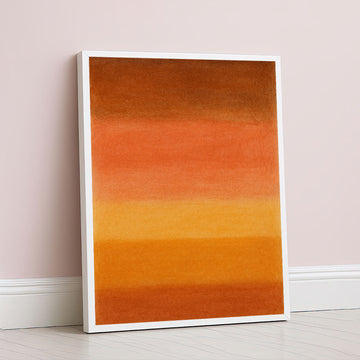 Mark Rothko Inspired Warm Color Field Canvas Wall Art