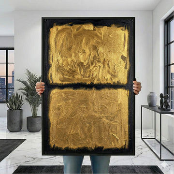 Mark Rothko Gold And Black Canvas Wall Art