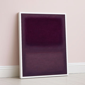 Mark Rothko Style Deep Purple Color Field Canvas Wall Art