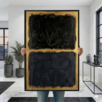 Mark Rothko Black And Gold Canvas Wall Art