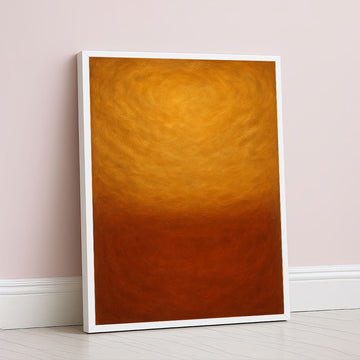 Golden Sunset Gradient Abstract Canvas Wall Art