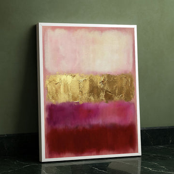 Mark Rothko Pink And Gold Canvas Wall Art
