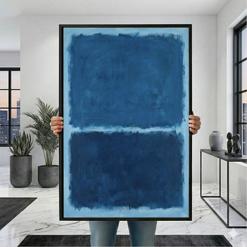 Mark Rothko Blue And Navy Canvas Wall Art