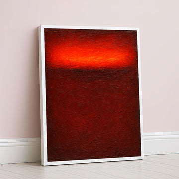 Mark Rothko Inspired Red Color Field Canvas Wall Art