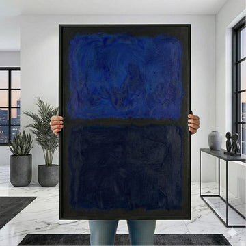 Mark Rothko Blue And Black Canvas Wall Art