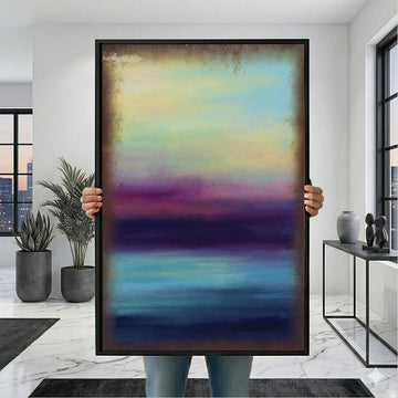 Mark Rothko Teal And Purple Canvas Wall Art