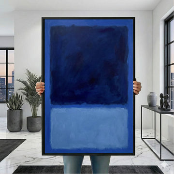 Mark Rothko Navy And Light Blue Canvas Wall Art