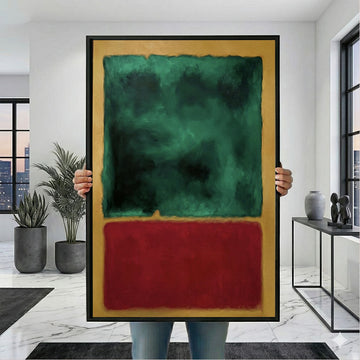Mark Rothko Green And Red Canvas Wall Art