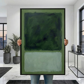 Mark Rothko Dark Green And Light Green Canvas Wall Art