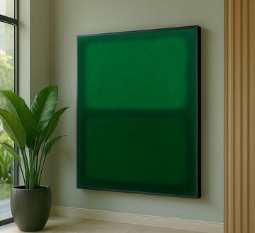 Mark Rothko Green And Dark Green Canvas Wall Art